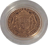 reverse 1989 gold sovereign design